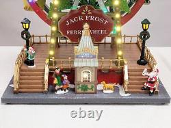Wizardi Santa's Carousel Christmas Decoration. Ferry Wheel Christmas Village