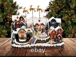Wizardi Snow-covered Village Christmas Decoration. Christmas Village F07M4-18