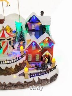 Wizardi Snow-covered Village Christmas Decoration. Christmas Village F07M4-18