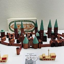 Wooden Blocks German Lubeck in the box walled city 7 Towers of Alfred Mahlau