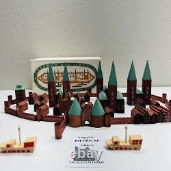 Wooden Blocks German Lubeck in the box walled city 7 Towers of Alfred Mahlau
