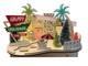 World Market 2022 Lighted MCM Wood Cut Christmas House Happy Holidays Motel