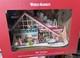 World Market Laser Cut LED Wood Holiday Village Decor MCM Ski Chalet (NIB)