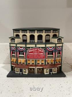 Wrigley Field Dept 56 Christmas In The City Chicago Cubs Retired MLB No Flags
